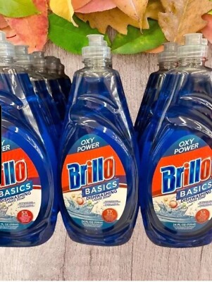 4 x Brillo Basics Dishwashing Liquid Oxy Power 24 fl oz