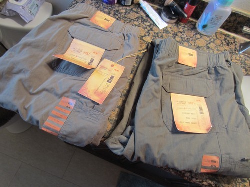 NWT QUANTITY TWO PAIRS men's utility pants Hagar Outer Rim Wear #861 olive color - Picture 15 of 15