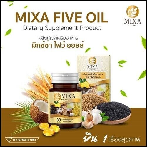 2x 40 Kappen MIXSA FIVE OIL 5 Ergänzung natürliche nahrhafte Gehirn Knochen Anti-Aging - Bild 3 von 13