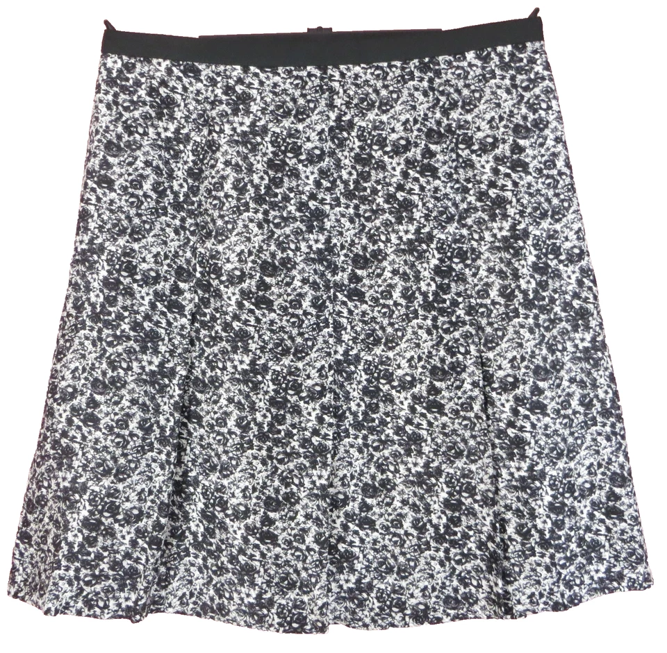 SK16112- BANANA REPUBLIC Mujer Seda Plisada Forrada en A Falda Multicolor Floral 14 Foto 2 de 4