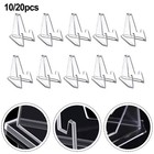 10/20Pcs Large Size Trading Card Stands Transparent Display Coins Cards Holder