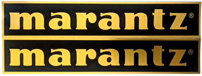 2 x Marantz Vintage Audio Logo HIFI DJ VINYL AUFKLEBER DISPLAY DECALS SELTEN JAPAN