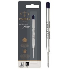 Parker Quinkflow Ballpoint Pen Ink Refill, Medium Tip, Black 1 Count,