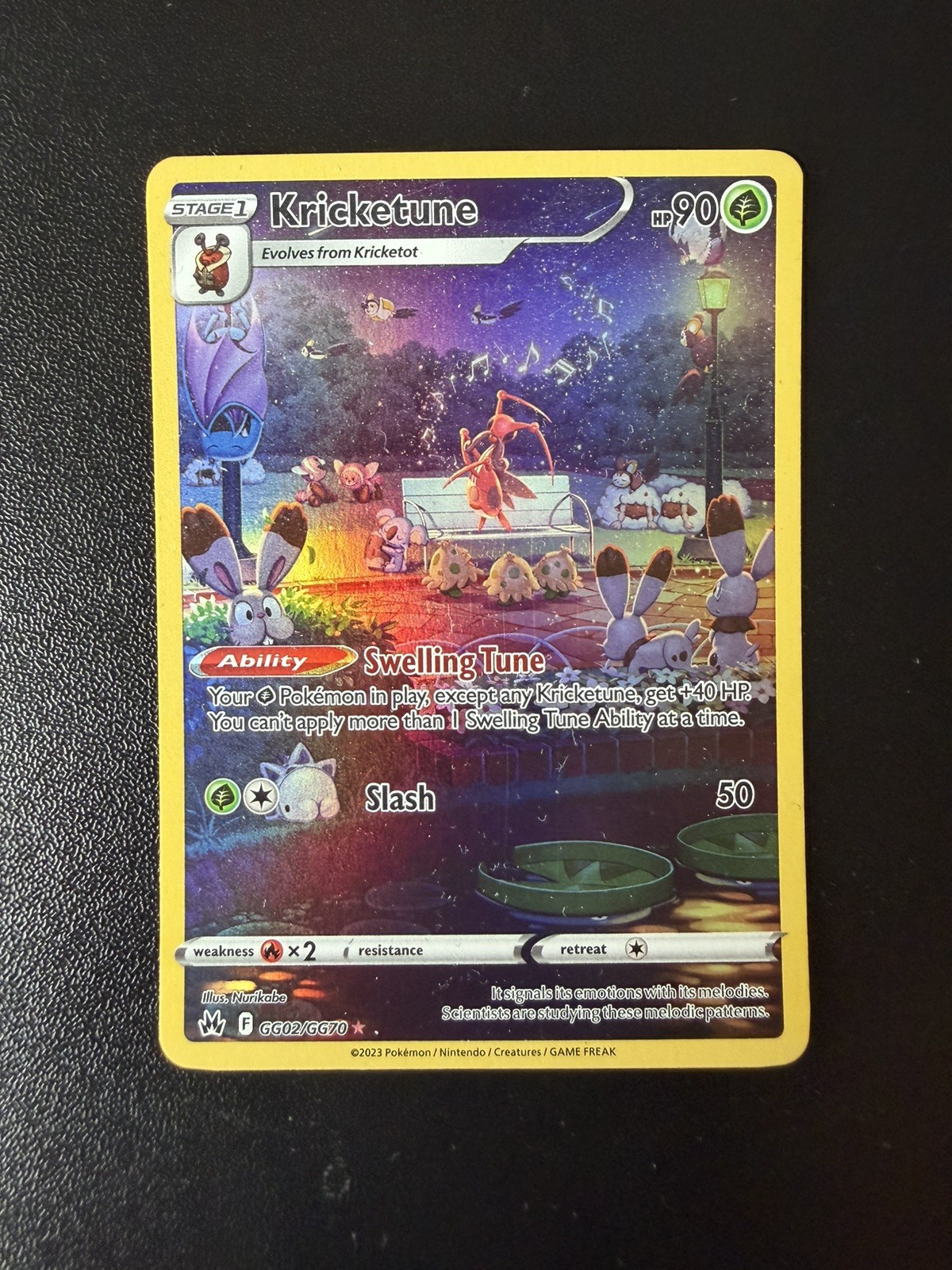 Kricketune GG02/GG70 SWSH: Crown Zenith: Galarian Gallery Holo