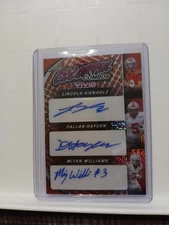 2024 Buckeyes Kienholz/Hayden/Williams Vivid Colorful Combos Auto Card #8/8