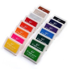 15 Colors Craft Ink Sponge Pad Stamps Lot DIY Stamping Art Scrapbook Journaling