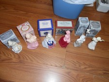 6 Vintage Avon Bottles w/box Mary Mary Betsy Ross Little Bo Peep Miss Muffet