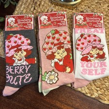 Strawberry Shortcake Socks 3 Pair New 
