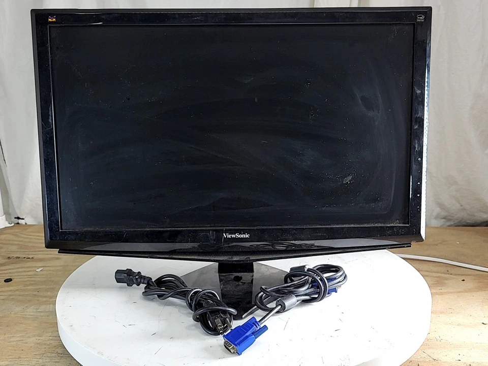 ViewSonic VS13860 VA2448M-LED 23.6" LCD Monitor VGA DVI GRADE B - Image 2 of 4