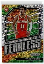 2022-23 Panini Prizm Fearless Silver Fastbreak Trae Young Hawks #12