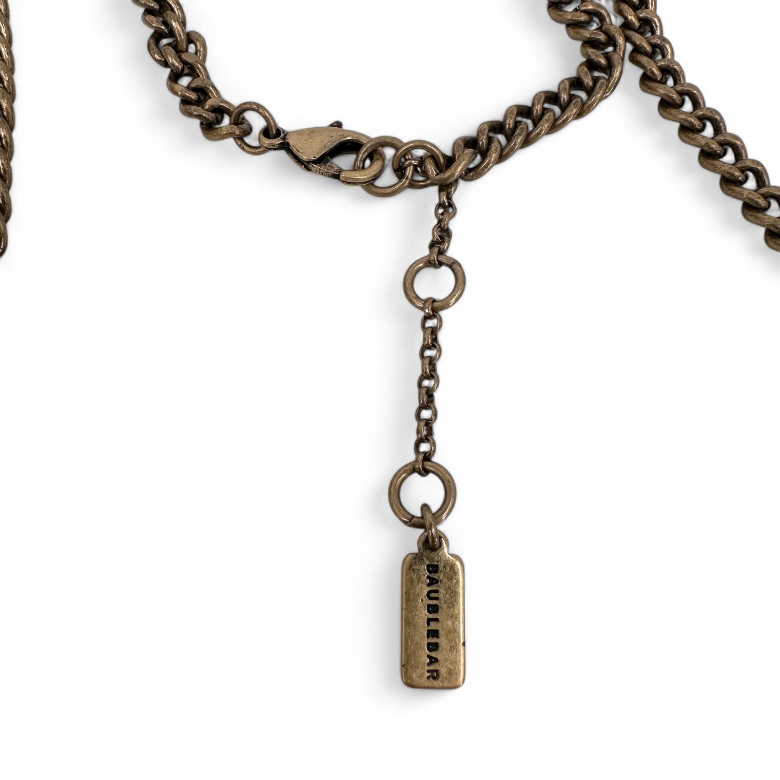 Baublebar Statement Necklace Clear Rhinestone Ant… - image 4