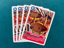 Sakuttomon EX6-001 Infernal Ascension Playset Digimon Card Game x4