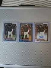 24 Bowman Chrome Yassel Soler LOT 1st Auto Chrome 499 Blue Refractor/150 Sliver