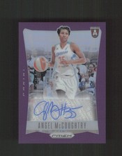 2024 Panini Prizm WNBA Angel McCoughtry Throwback Signatures Purple #/49