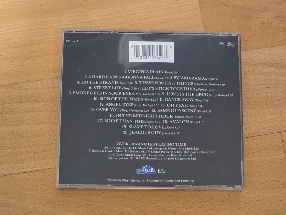 CD - Bryan Ferry - Roxy Music - Street Life - Bild 2 von 3