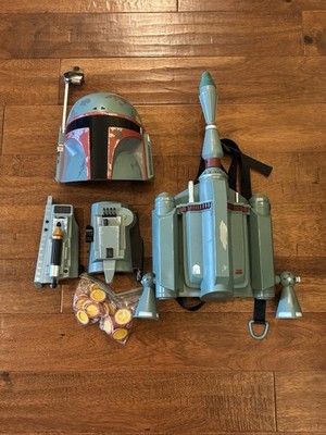 Star Wars Galaxy's Edge BOBA FETT Jetpack, Helmet, Gauntlets Set *** read***
