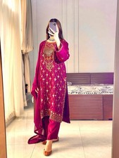 SALWAR KAMEEZ PAKISTANI INDIAN WEDDING PARTY WEAR DRESS BOLLYWOOD SUIT NEW