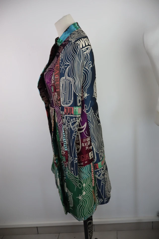 Abrigo Chaqueta Mujer Desigual Talla 40 Vintage Informal Foto 4 de 4