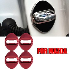 Red Stainless Steel Car Door Striker Cover Lock Buckle Cap For Mazda Cx-5 3 6
