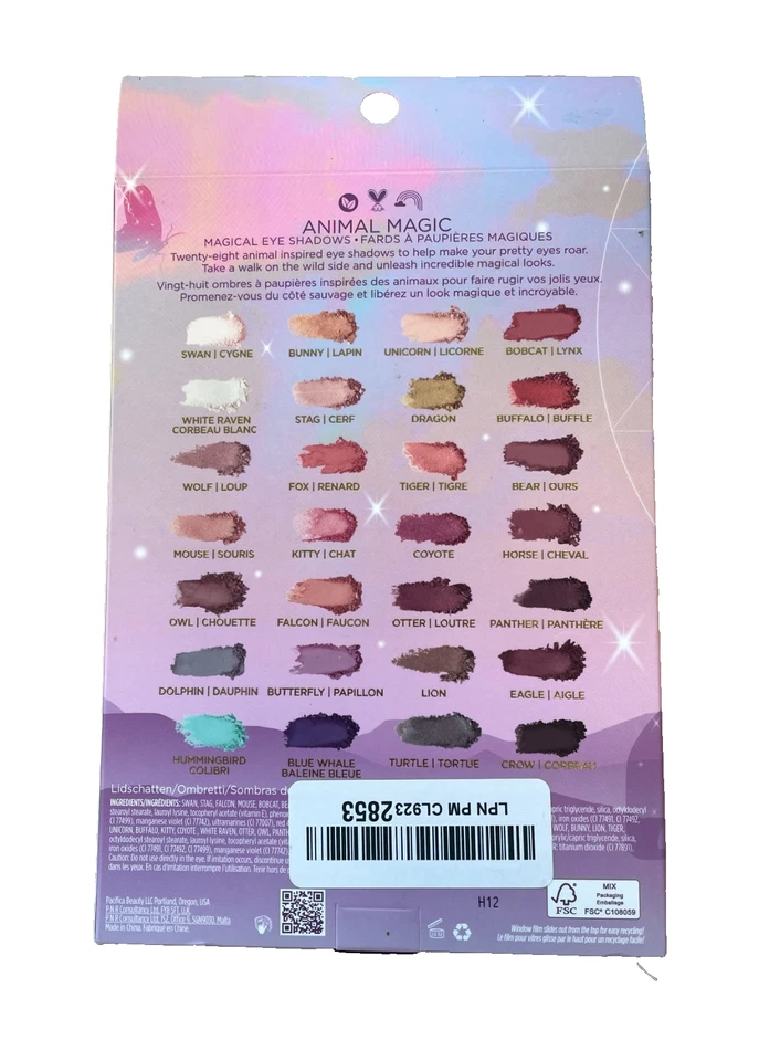 Pacifica Eyeshadow Palette - Animal Magic with Colorful Blendable Shades (E520) - Image 3 of 4