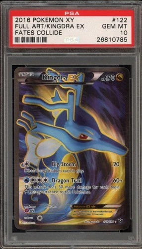 Pokemon Kingdra EX XY Fates Collide Full Art #122 PSA 10 Gem Mint