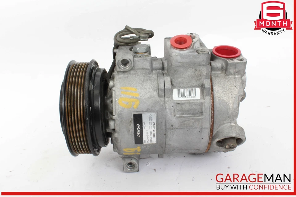 97-08 Porsche 911 Carrera Boxster 986 AC A/C Air Conditioning Compressor OEM - Image 3 of 4