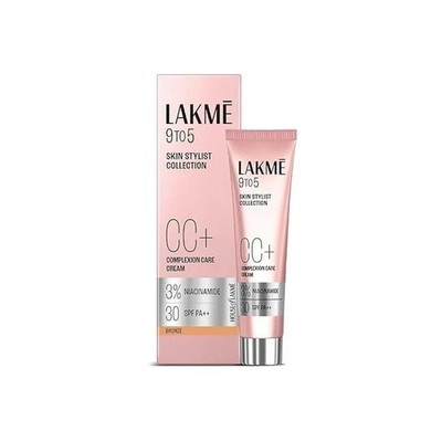 Lakme 9 to 5 CC Complexion Care Cream Bronze Shade SPF 30 PA++ (30 Gram)