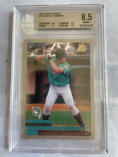 2000 Topps Traded - Miguel Cabrera #T40 (RC) BGS 8.5