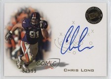 2008 Press Pass Signings Gold /99 Chris Long #PPS-CL Auto 1n2c