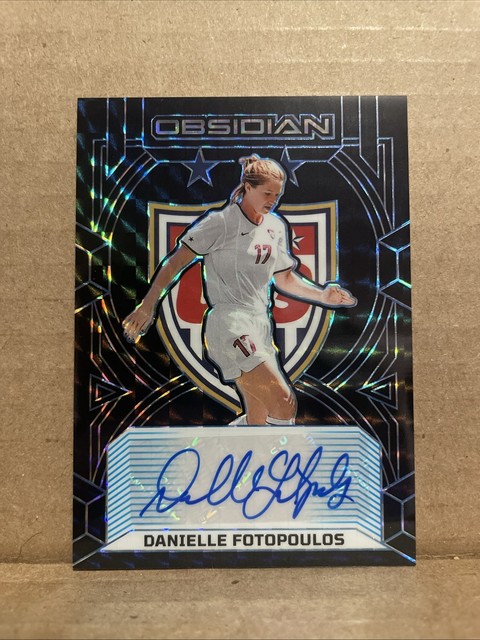 2024 DANIELLE FOTOPOULOS PANINI OBSIDIAN 99-DFO BLACK AUTO ONE OF ONE 1/1 CARD