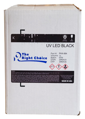 The Right Choice PHX-884 UV Black 1L Digital Ink 4 Bottles Per Box Exp: 11-2026