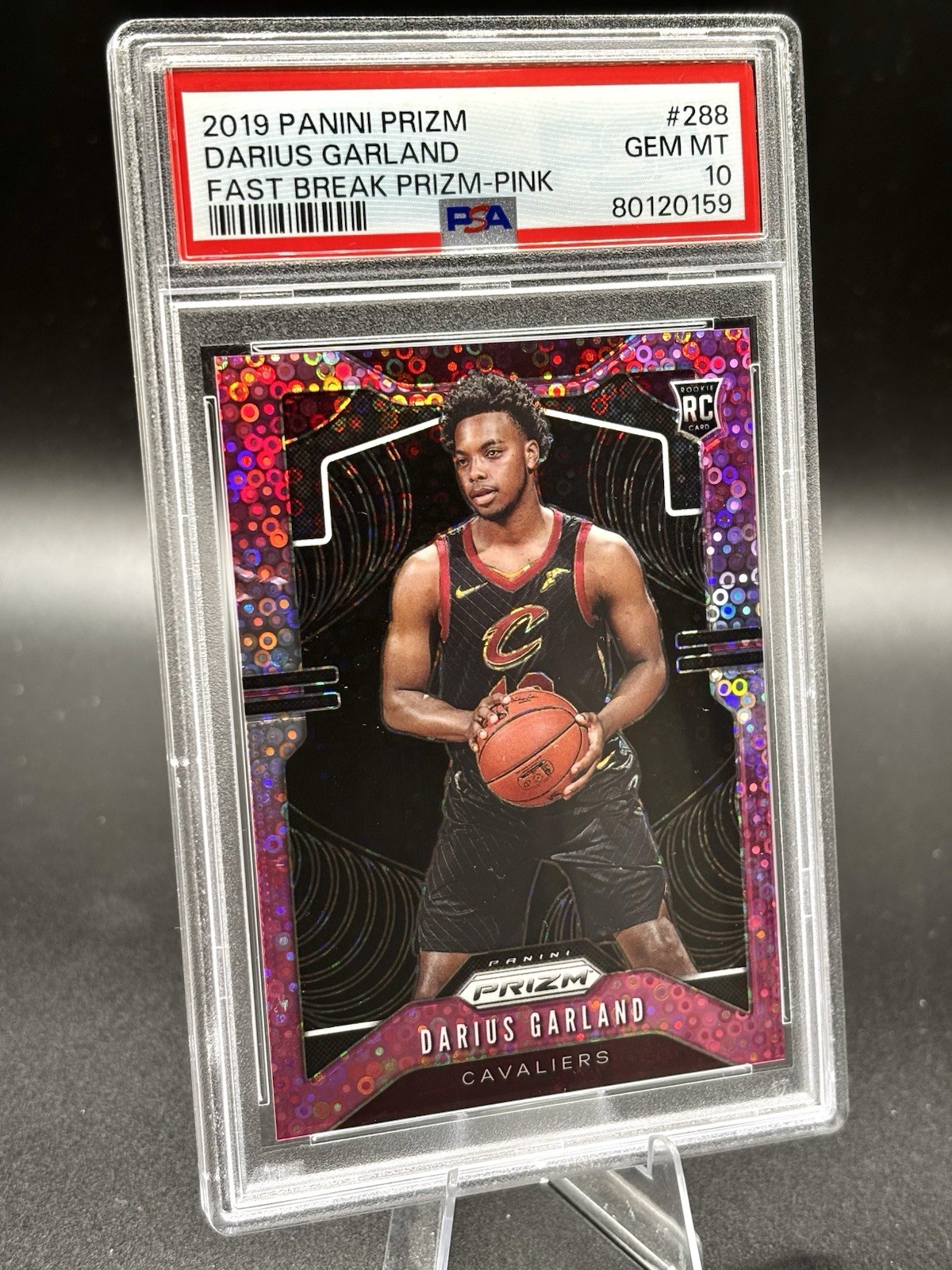 2019-20 Panini Prizm - Darius Garland #288 Fast Break Pink /50 (RC) PSA 10