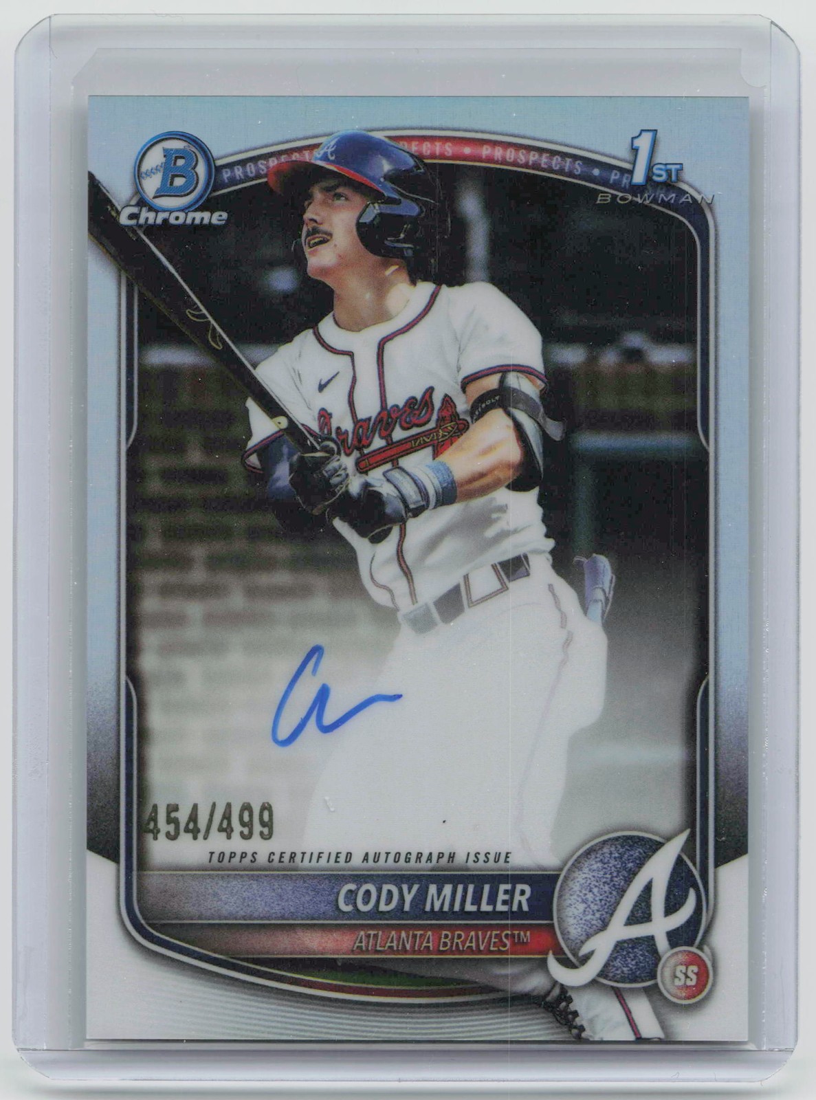 2025 Bowman Draft #CPA-CM Cody Miller Chrome Prospect Autographs Refractor #/499