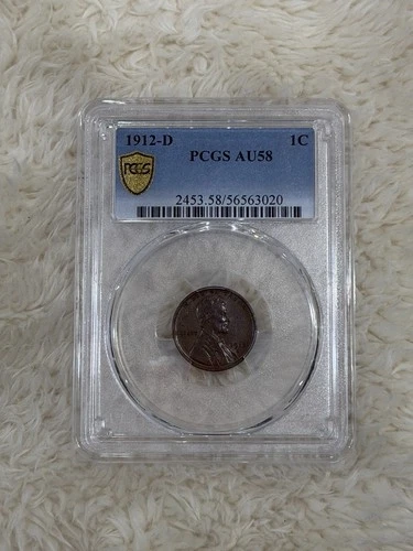 1912-D Lincoln Cent AU58 PCGS