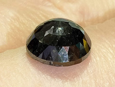 4.25ct Black Natural Diamond Round Faceted Cabochon GIA cert DISCO BALL NICE 187.06 per carat