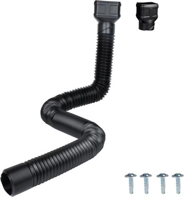 7Ft Long Gutter Downspout Extensions, 3.1'' OD Downspout Extender