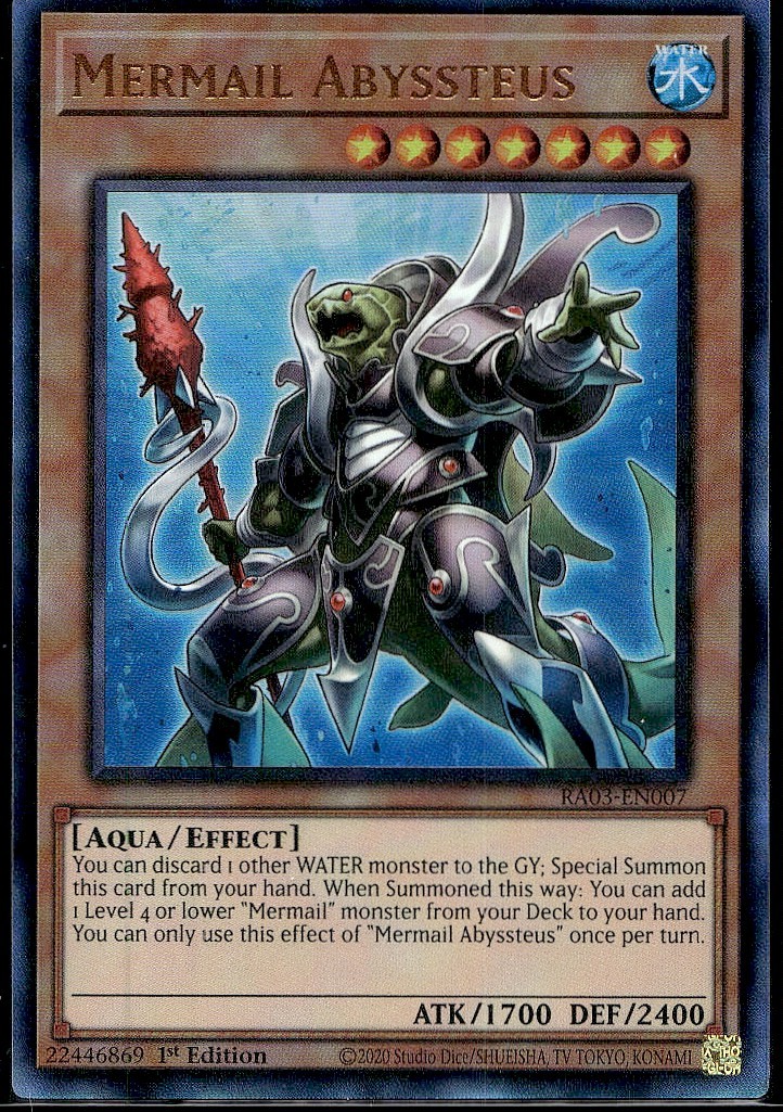 Mermail Abyssteus (PUR) - RA03-EN007 - 1st Edition - YuGiOh