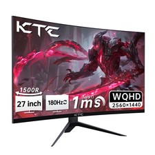 KTC 27" WQHD 180Hz 1ms Curved Gaming Monitor 1440P 132 sRGB DP HDMI USB VESA