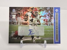 James Cook 2022 Panini Luminance Rookie Autograph BLUE /50 #181 Buffalo Bill RC