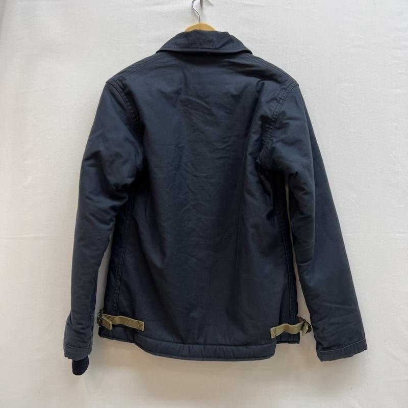 Buzz Ricksons Type DECK A-2 Leather Jacket Navy S… - image 4