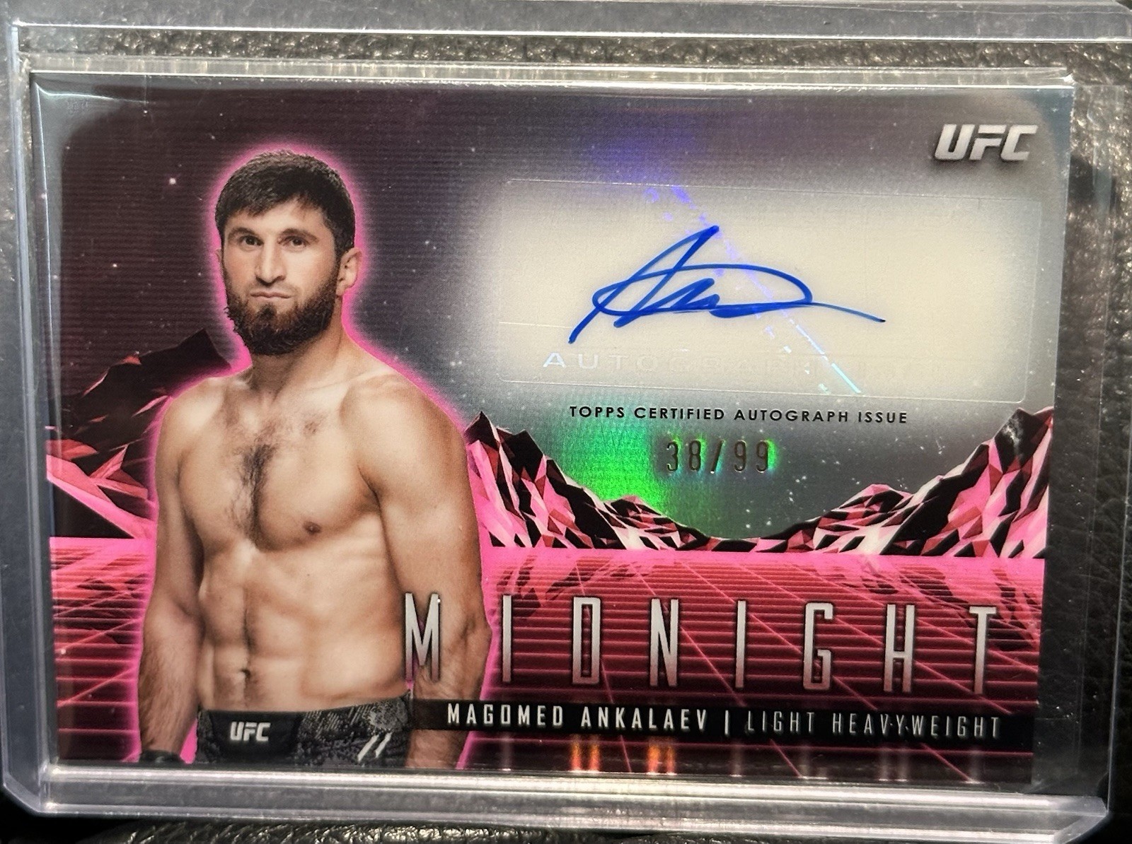 MAGOMED ANKALAEV 2024 Topps Midnight UFC Twilight Horizon AUTO /99