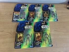 LOT OF 5 KENNER STAR WARS POWER OF THE FORCE FIGURES NEW IN PACKAGE