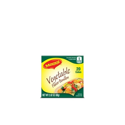 Maggi Vegetable Flavor Bouillon Cubes 2.82 Ounce (Pack of 1) 