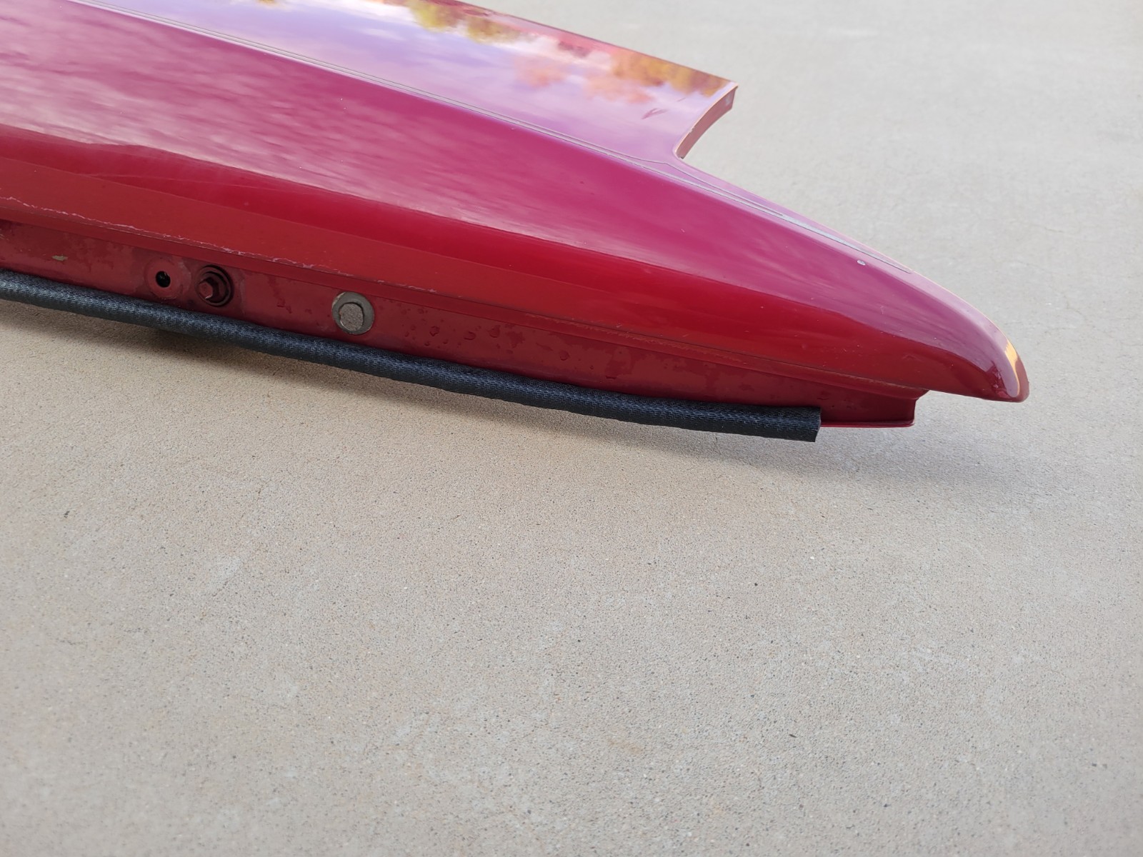 1989–1991 Chrysler TC By Maserati Front Left Driver Fender Assembly OEM Red Used