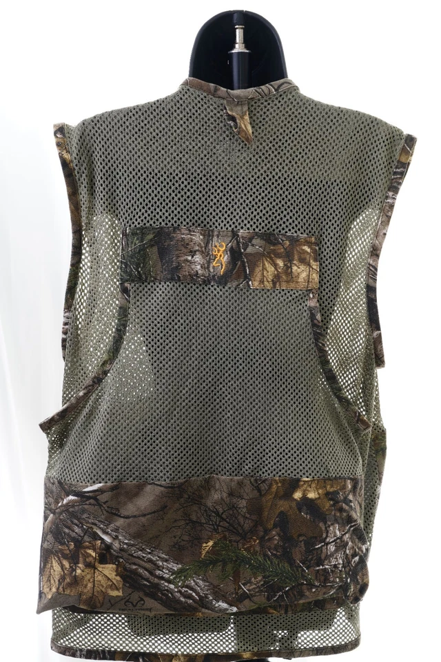 Browning Hunting Vest Camo Mossy Oak Break Up Hiking Sz M - Image 2 of 4