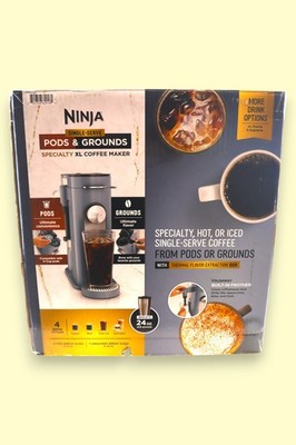 Ninja PB055ABL Pod & Grounds Specialty XL Single-Serve Coffee