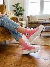 Converse Chuck Taylor All Star Move Plataforma Rosa Top Alto Talla 3Y Apenas Usado