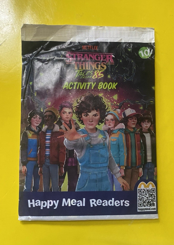 McDonald's Happy Meal Readers Stranger Things Tales From '85 Activity Book 2026