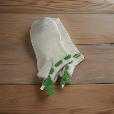 VTG Socks Jean Edward s Acrylic Low Cut Booties USA 70's 80s Green White Golf