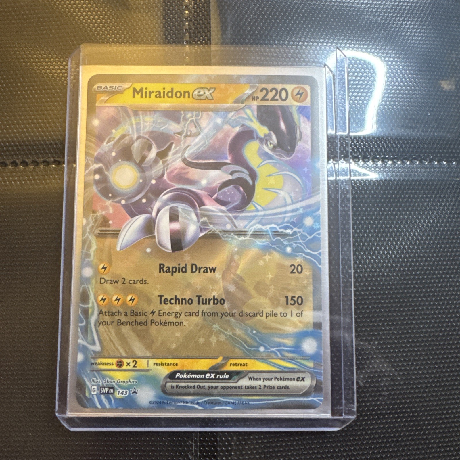 Pokémon TCG Miraidon EX Black Star Promo 143 Mint Condition
